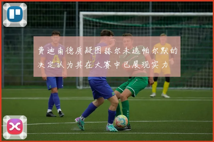 费迪南德质疑图赫尔未选帕尔默的决定认为其在大赛中已展现实力